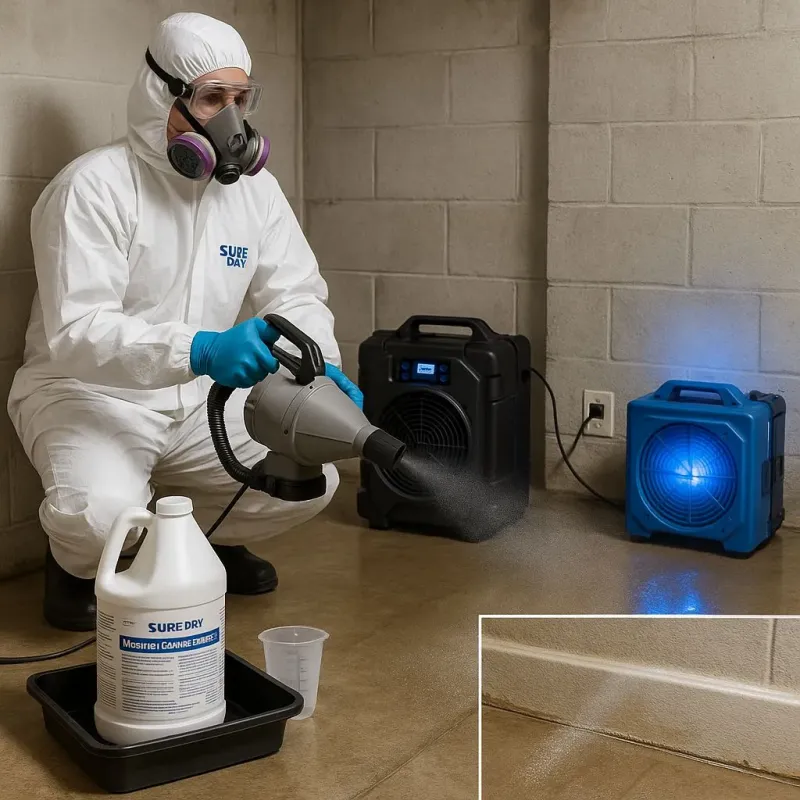 Sanitization and Odor Removal process in North Andover, MA
