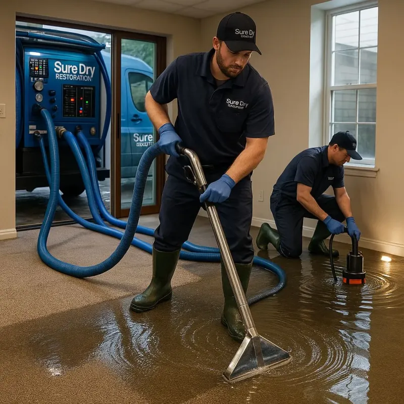Water Extraction and Removal process in North Andover, MA